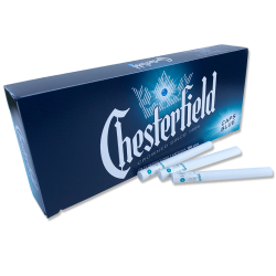 CHESTERFIELD Caps Blue King Size 100 Cigarette Filter Tubes